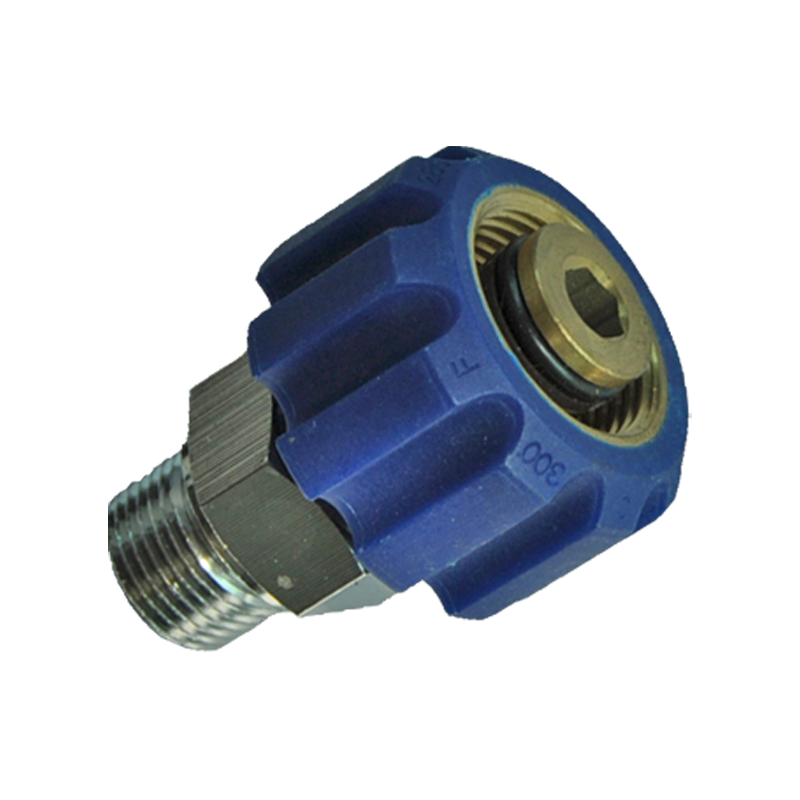 Brass Nickel Plated M22 Connector With Threaded Protective Cap