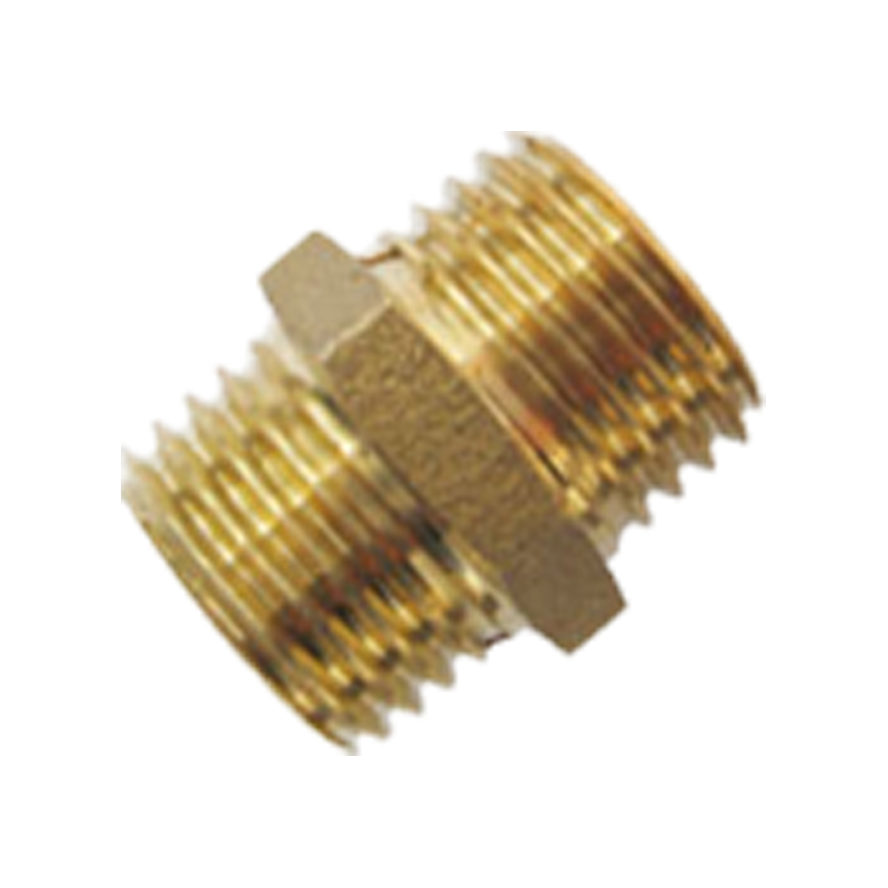 Brass Hexagon double end adapter