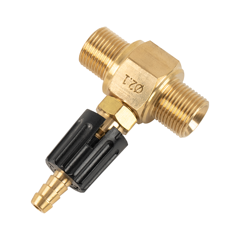 Adjustable Brass Chemical Injector M-M Connecting